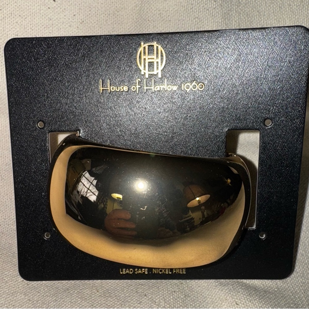 House of Harlow 1960 NWT Wide Gold Cuff Bracelet-read description